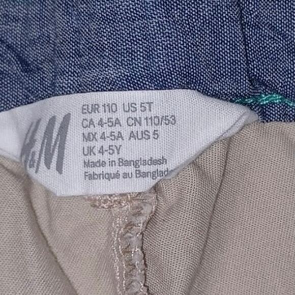 H&M Boys Pants kakhi size 4-5y - Picture 3 of 5